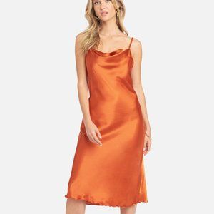 Bebe Midi Satin Slip Dress